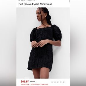 Women’s Eyelet Mini Dress NEW w Tags